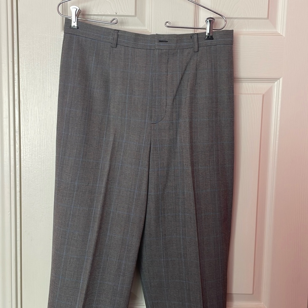 Grey Glen Plaid Trousers